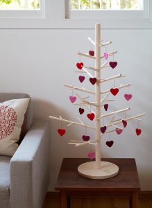 ReTree 3ft Seedling decorated for Valentine’s Day