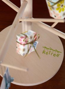 ReTree base (close up) with stamped logo